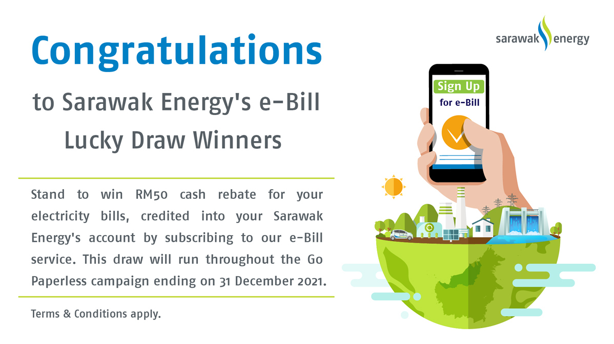 Announcements Lucky Draw Winners Announcement Sarawak Energy